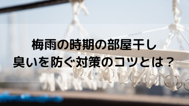 梅雨の部屋干しでも洗濯物の臭いを防ぐ 対策のコツを紹介 Yakudatiサイクル